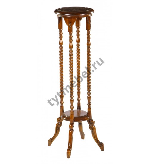 HK-749. Подставка для цветов (массив красного дерева) NBA Pecan M, цвет: итал. орех, 29*29*101 см